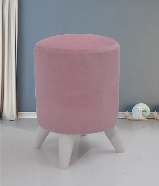 MD Luxury Round Pink Pouf U733