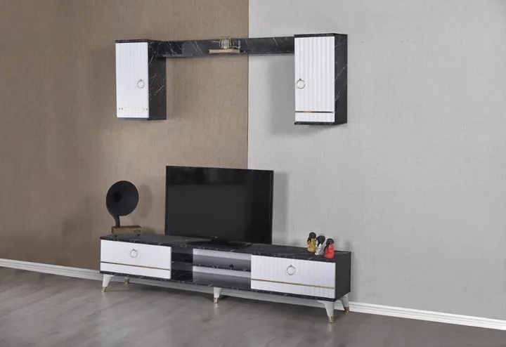 MD Dante Black Marble - White Living Unit U325