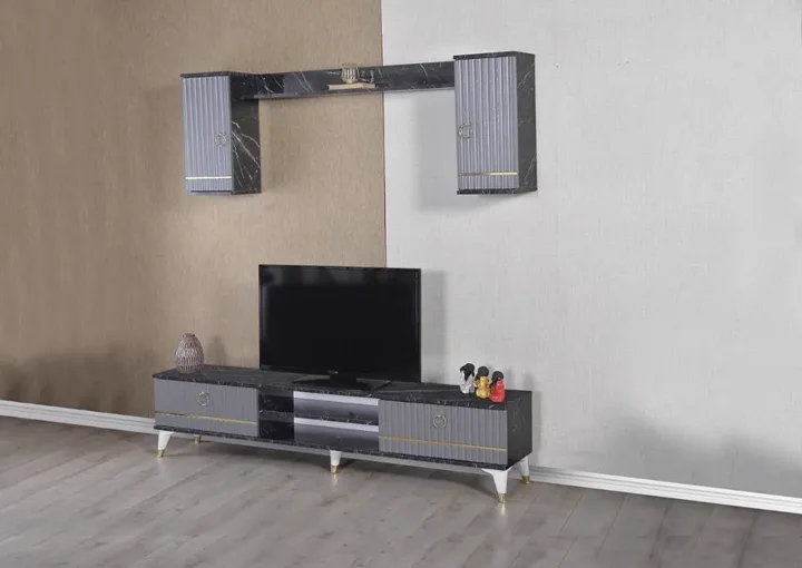MD Dante Black Marble - Anthracite Living Unit U326