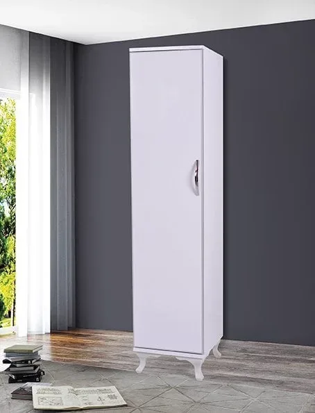 MD Alm. White Single-Door Cabinet U301