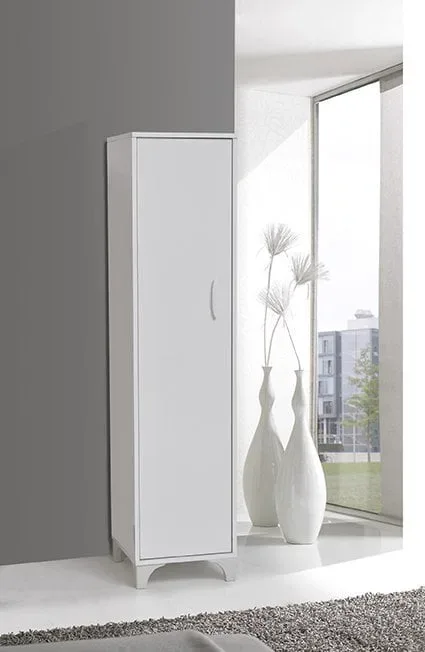 MD White 1-Door Cabinet U266