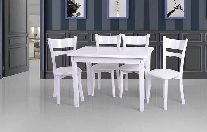 MD Wooden White Table U184-A