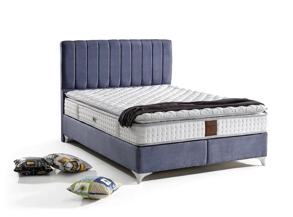 MD Focus 200x200 Double Mattress, Divan Base, Headboard Set GM117