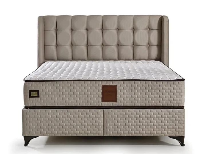 MD Panama 140x200 Double Mattress, Divan base, Headboard Set GM112