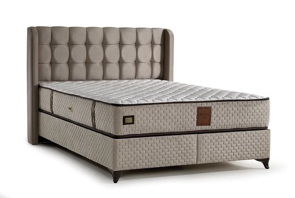 MD Panama 140x200 Double Mattress, Divan base, Headboard Set GM112