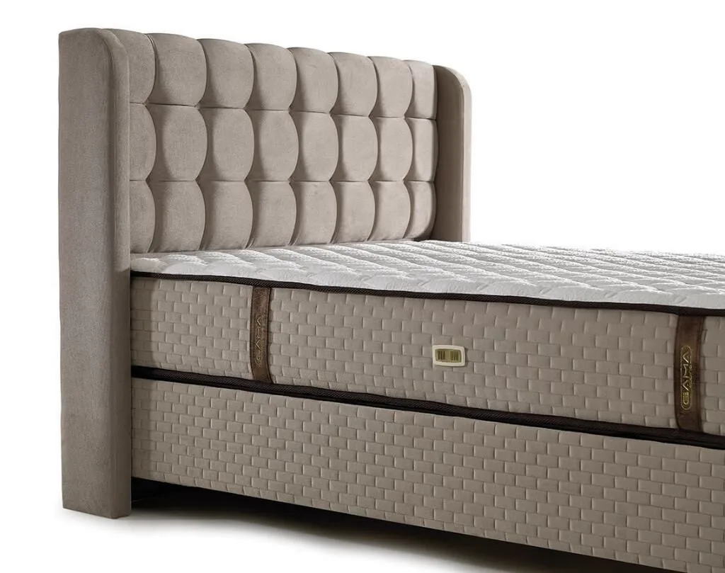 MD Panama 140x200 Double Mattress, Divan base, Headboard Set GM112