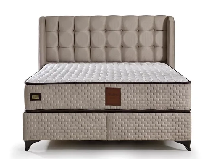 MD Panama 200x200 Double Mattress, Divan base, Headboard Set GM112