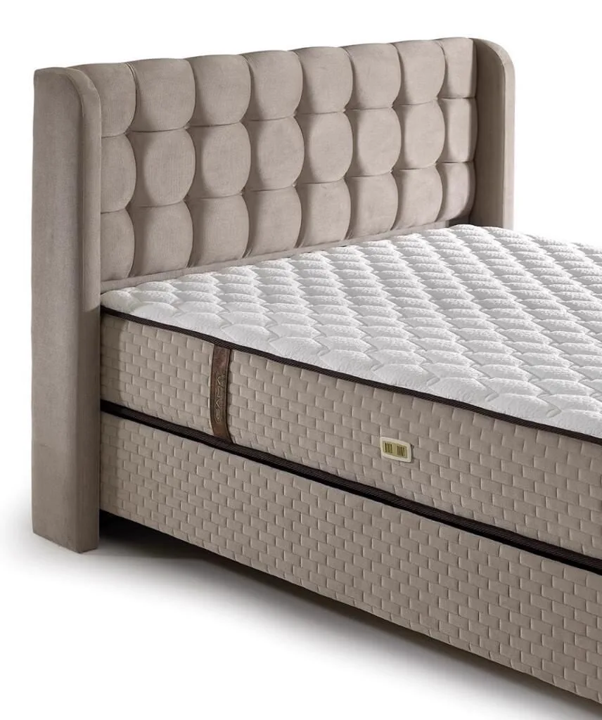 MD Panama 160x200 Double Mattress, Divan base, Headboard Set GM112