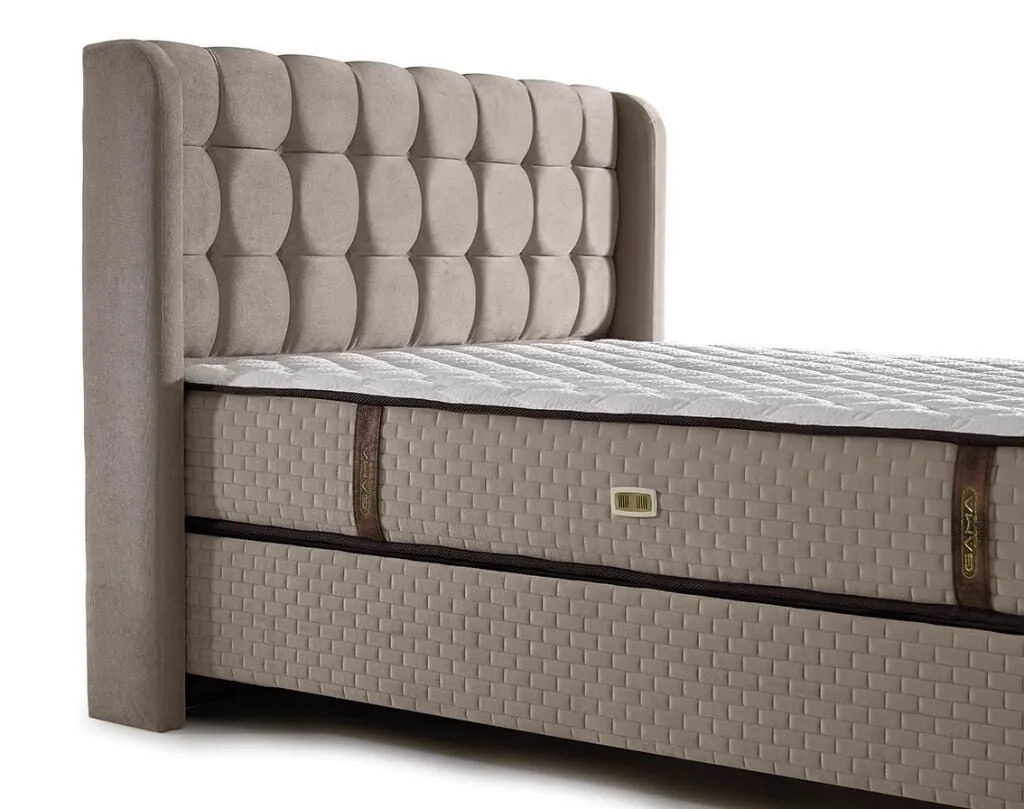 MD Panama 160x200 Double Mattress, Divan base, Headboard Set GM112