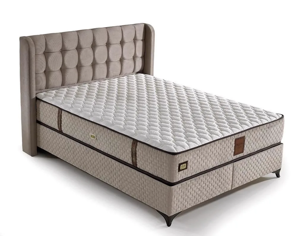 MD Panama 140x190 Double Mattress, Divan base, Headboard Set GM112