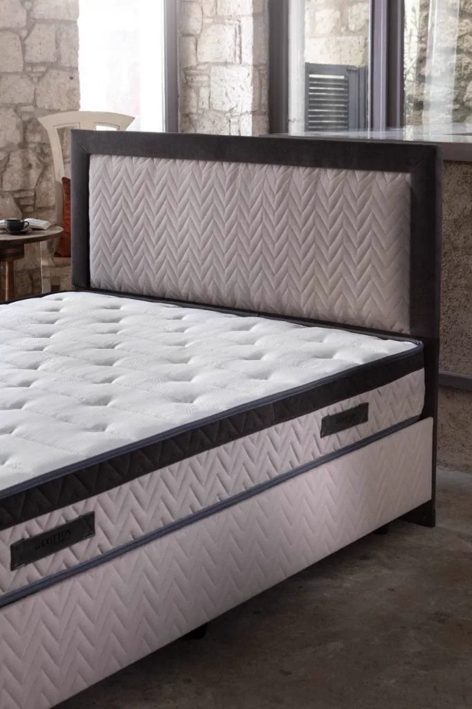 MD Arena 200x200 Mattress, Divan Base, Headboard Set CB1118