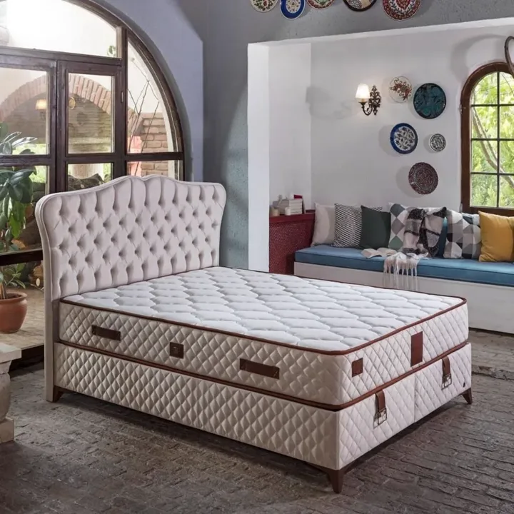 MD Eva 120x200 Single Mattress, Divan Base, Headboard Set CB1112