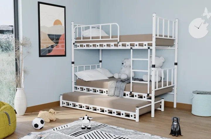 Zambak Trundle Bunk Bed 90x200 ARM038