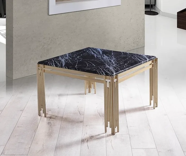 Folkart Gold Granite Coffee Table E6054