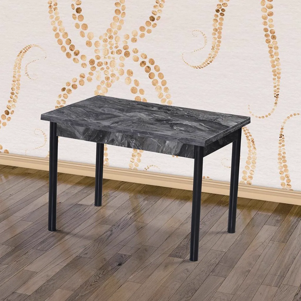 Eko Black Marble Table and Chair Set E3041