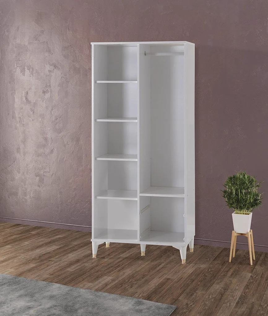 Sehzade 2-Door White Cabinet E2011