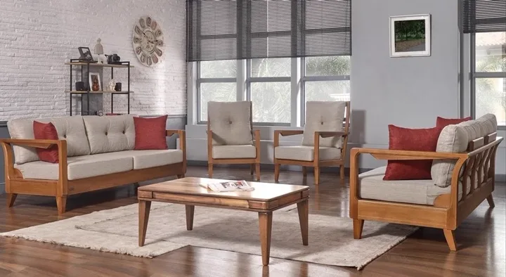 Flamingo Scandinavian Sofa Set (3+3+1+1) MDN112