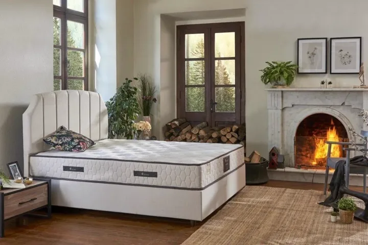 Maxi 90x190 Single Mattress, Divan Base, Headboard Set PV132