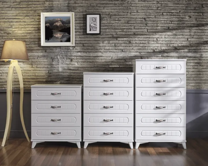 Vakum 6-Drawer Chest of Drawers, White