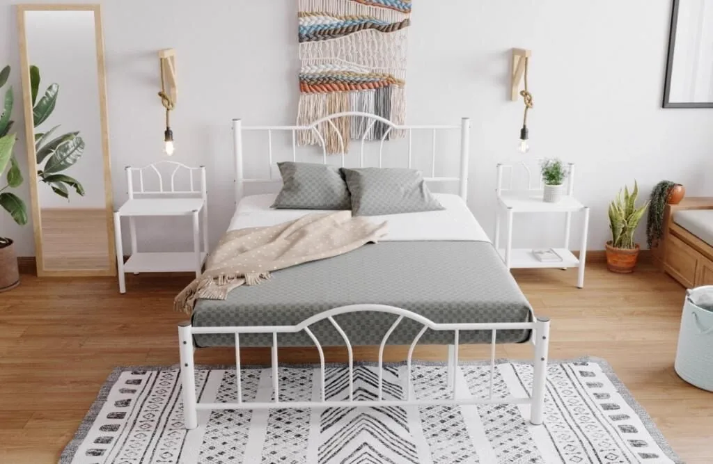 Bella Metal Bedstead 140x190 ARM142 White