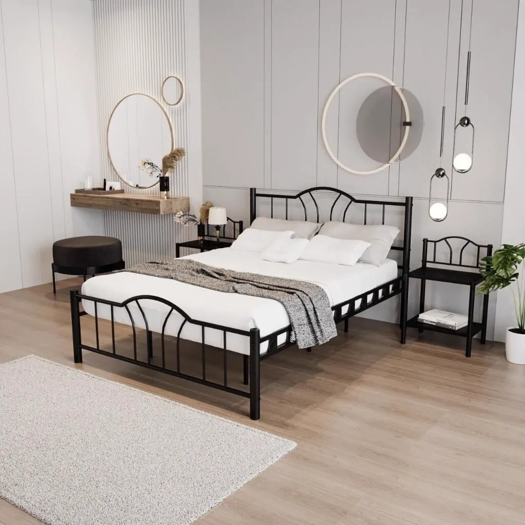 Bella Metal Bedstead 90x200 ARM139 Black