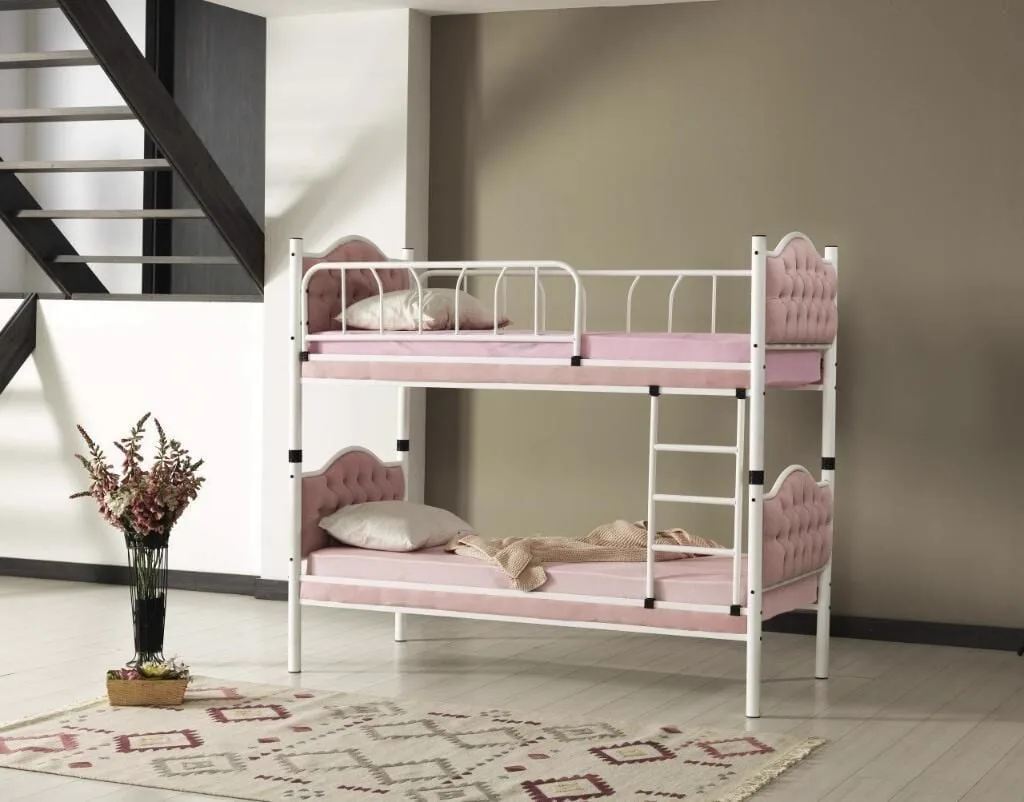 Melis Bunk Bed 90x200 ARM002 Pink
