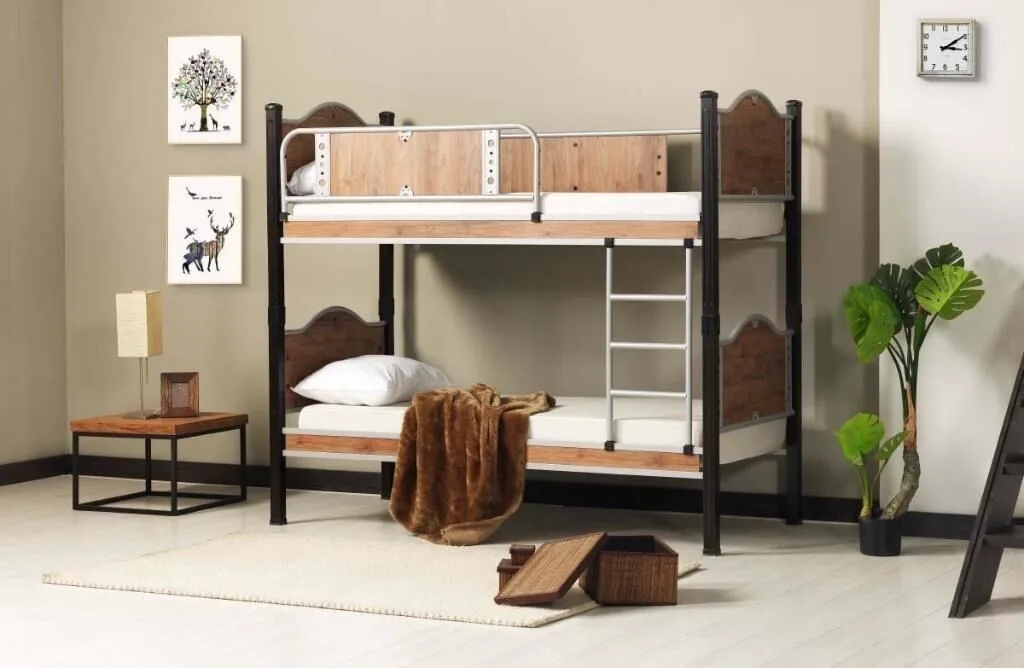 Inci Bunk Bed 90x190 ARM005 Black + Walnut