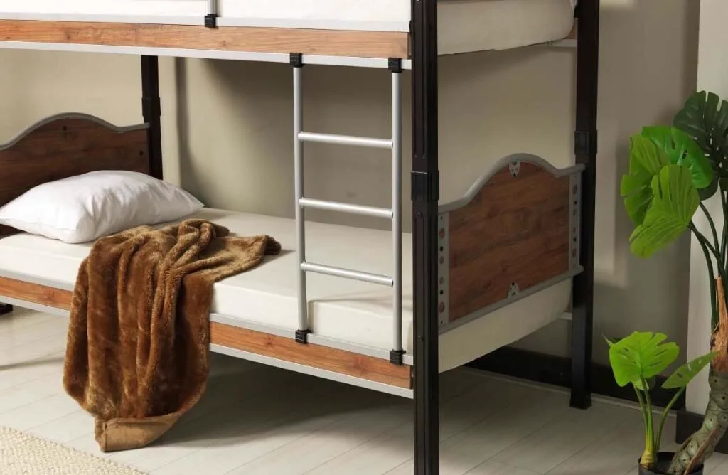 Inci Bunk Bed 90x200 ARM006 Black + Walnut