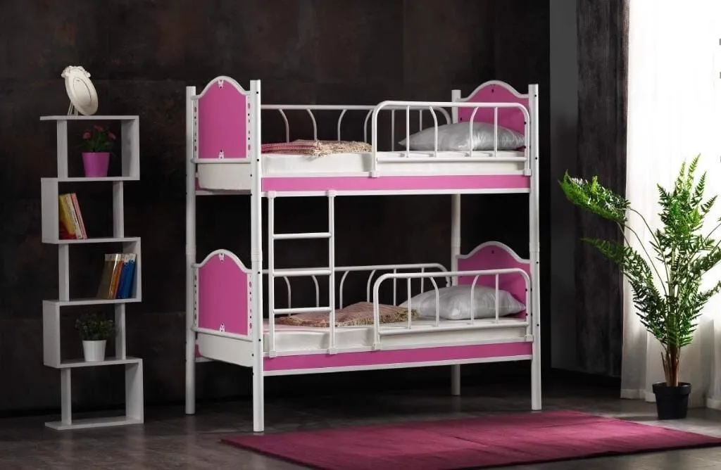 Baby Inci Bunk Bed 70x130 ARM026 Pink