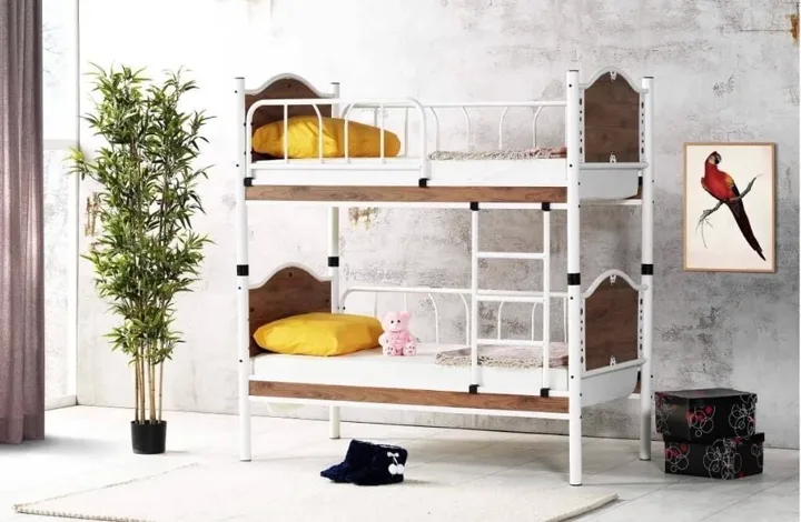Baby Inci Bunk Bed 90x200 ARM024 Walnut