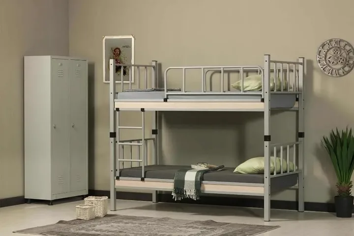 Yurt Metal Bunk Bed 90x190 ARM033 Grey