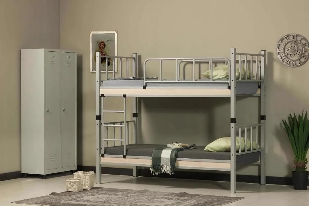 Yurt Metal Bunk Bed 90x190 ARM033 Grey