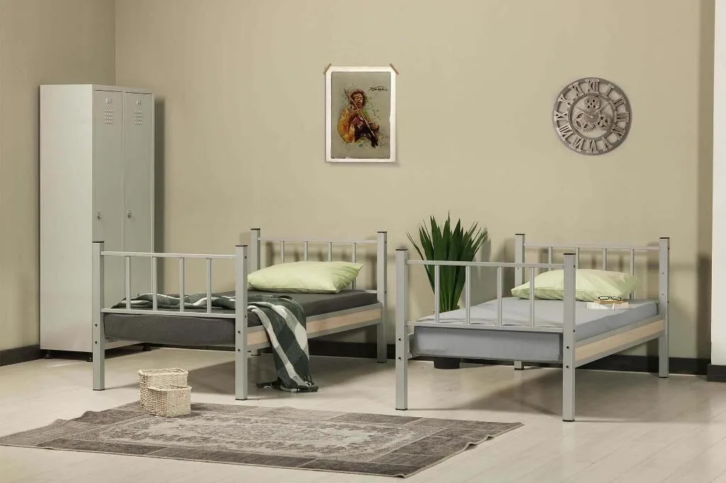 Yurt Metal Bunk Bed 90x200 ARM034 Grey