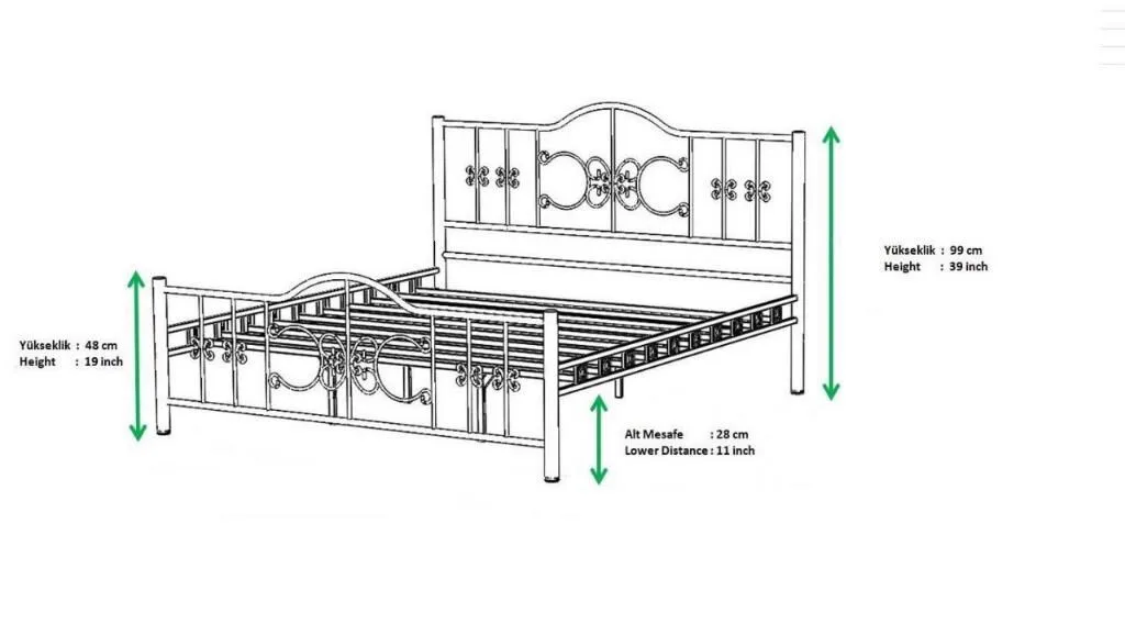 Stella Metal Bedstead 180x200 ARM172