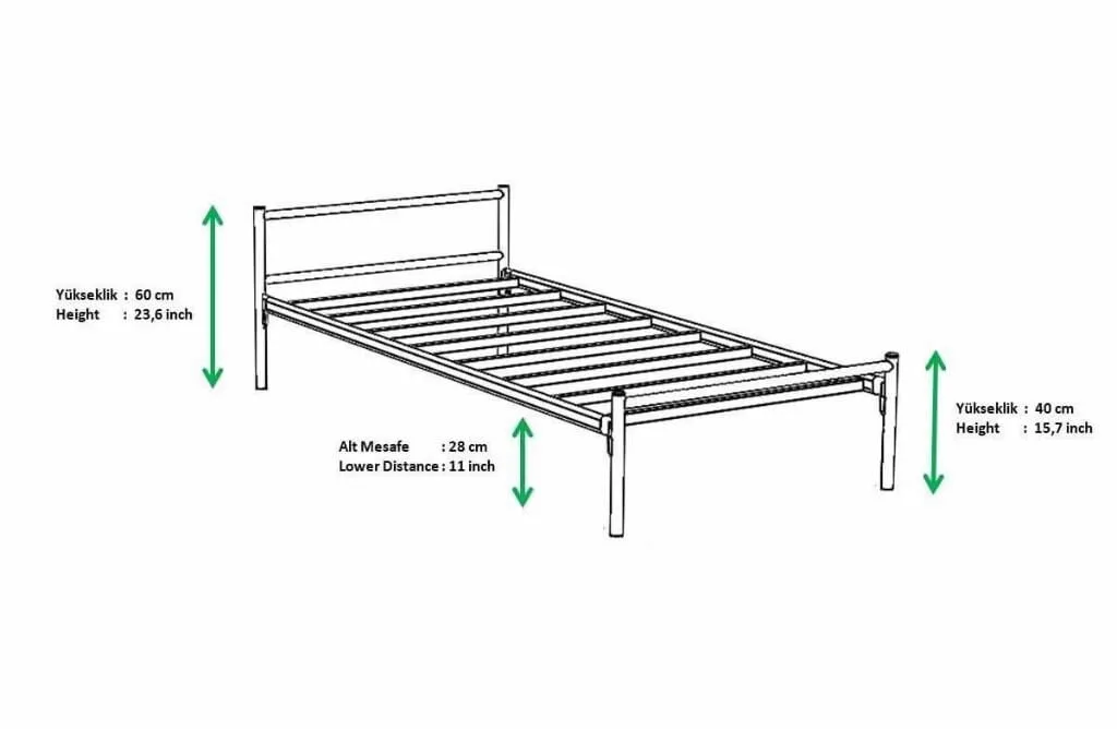 Linda Wire Bedstead 90x190 ARM127