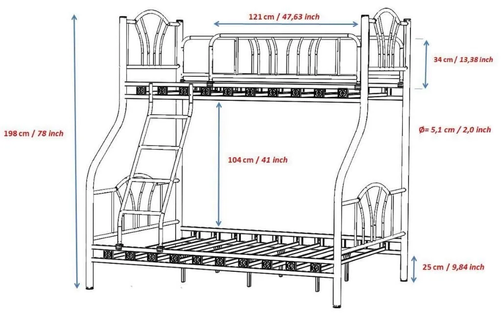 Imaj Bunk Bed 90x190 + 140x190 ARM057