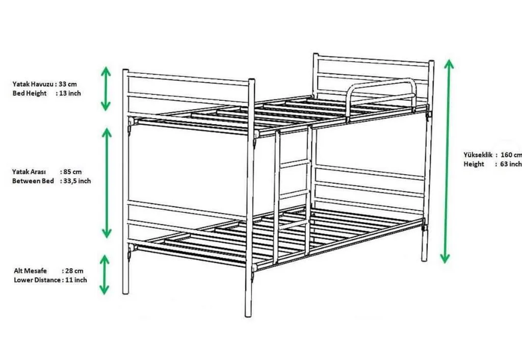 Linda Wired Bunk Bed 90x200 ARM052