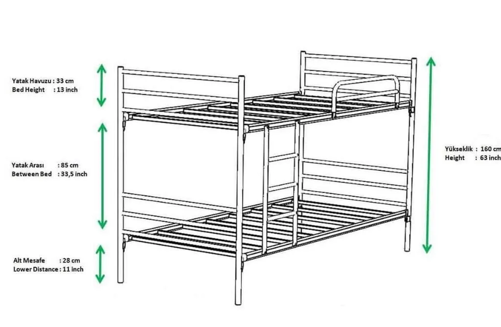 Linda Wired Bunk Bed 90x190 ARM051