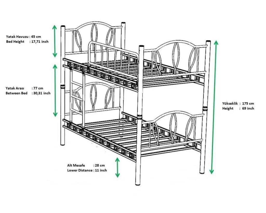 Papatya Bunk Bed 90x200 ARM050