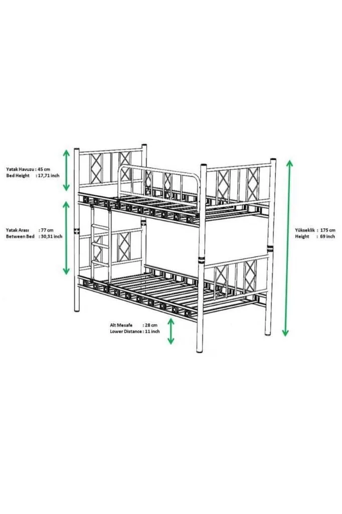 Carme Bunk Bed 90x190 ARM041