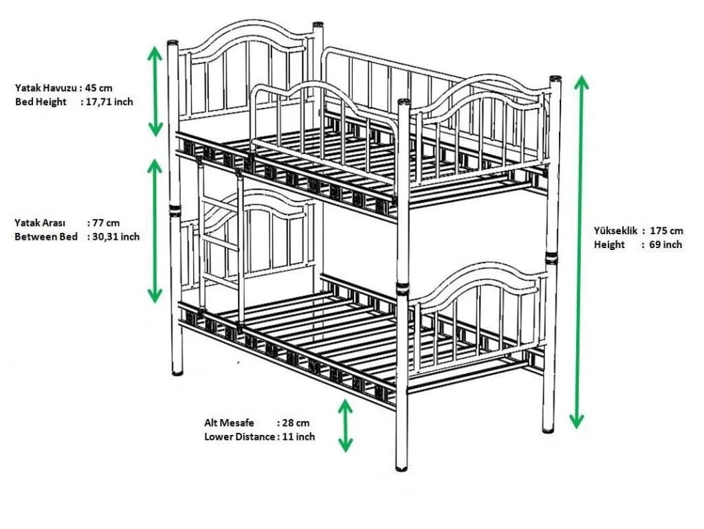 Belinay Bunk Bed 90x190 ARM035