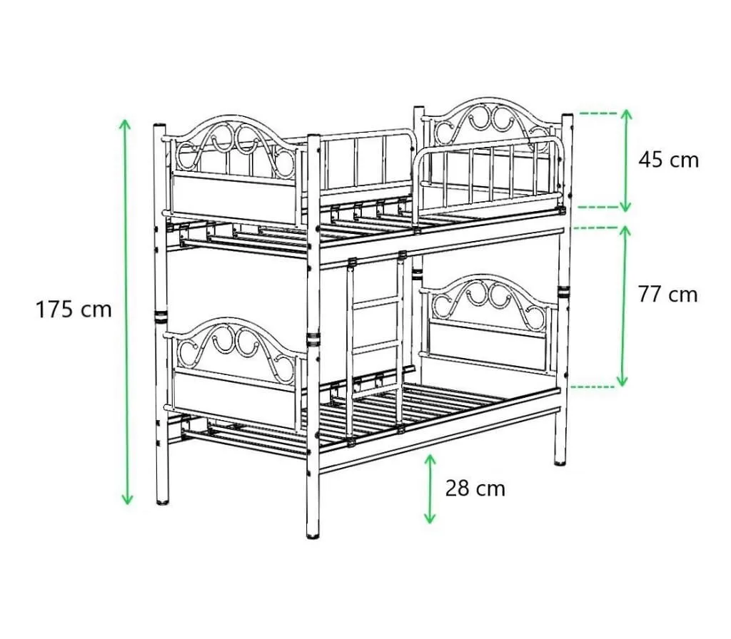 Bitez Bunk Bed 90x190 ARM009