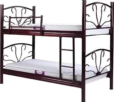 MD S322 Profile Bunk Bed 90x190 cm (Burgundy)