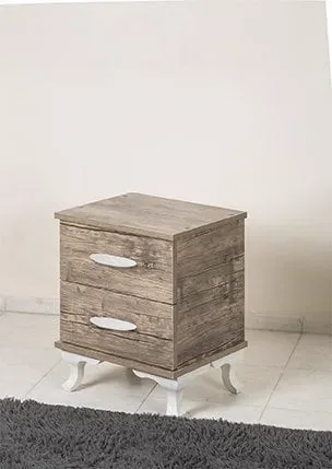 MD S263 Chest of Drawers (2-Drawer, Antique Light)