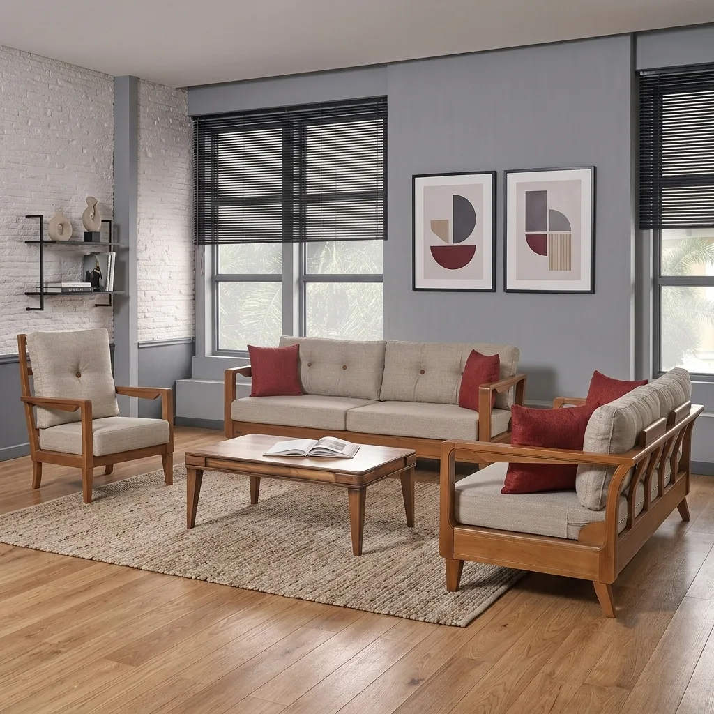 Flamingo Scandinavian Sofa Set MDN112