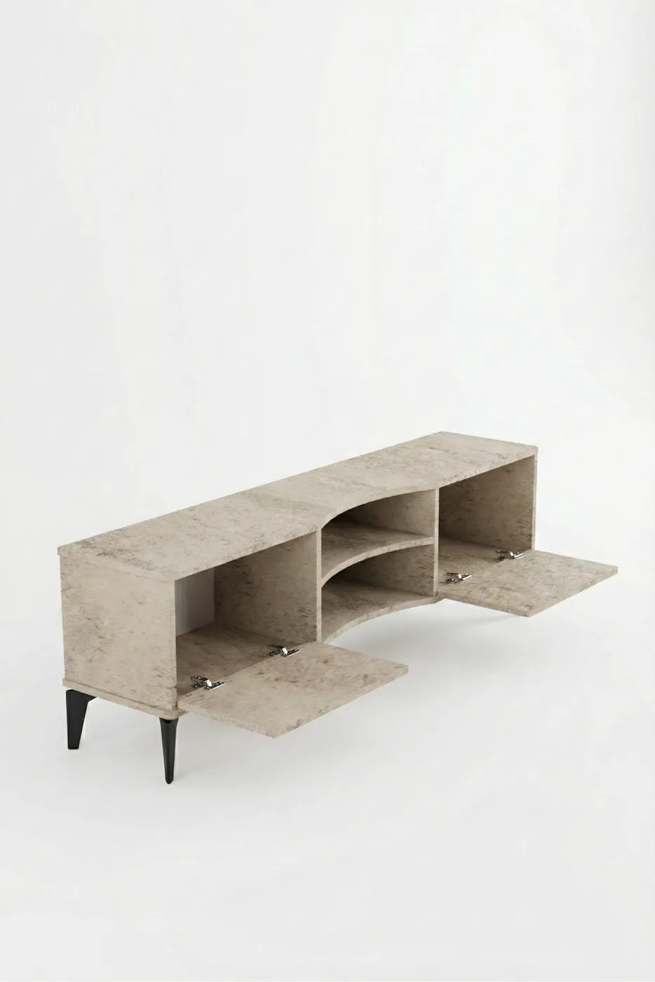 Vera Classic Melamine-faced chipboard TV Unit Ecru