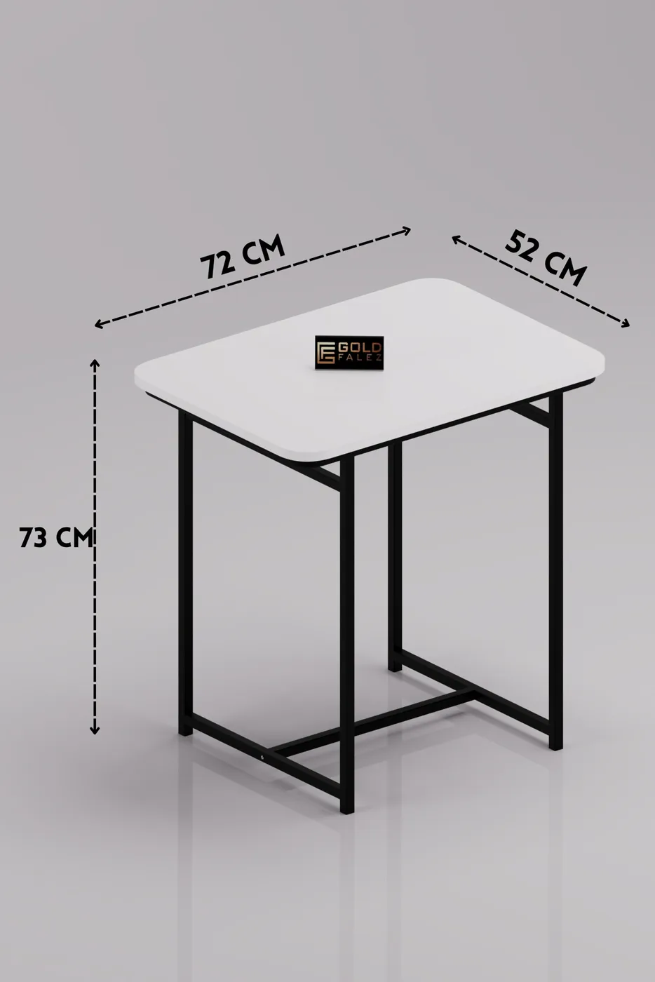 Minor Modern Melamine-faced Chipboard Kitchen Table White