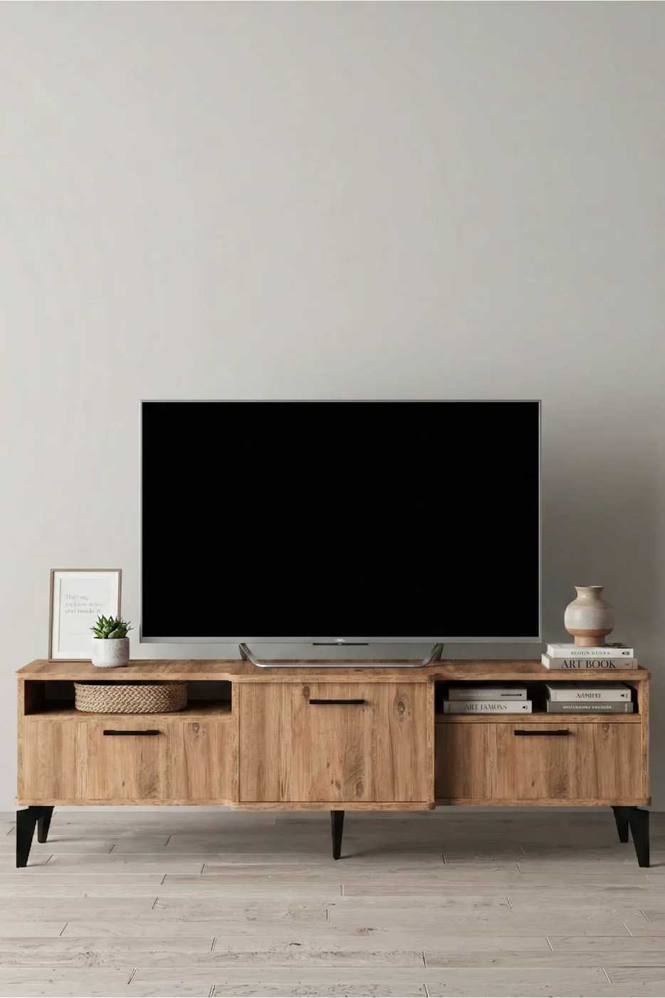 Mistral TV Unit Melamine-faced chipboard Multi-coloured