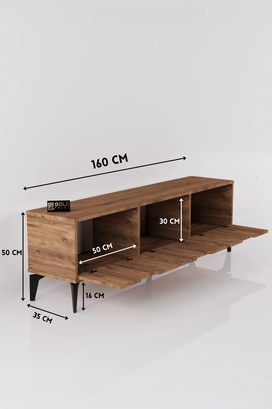 Royal Classic Melamine-faced chipboard TV Unit Brown