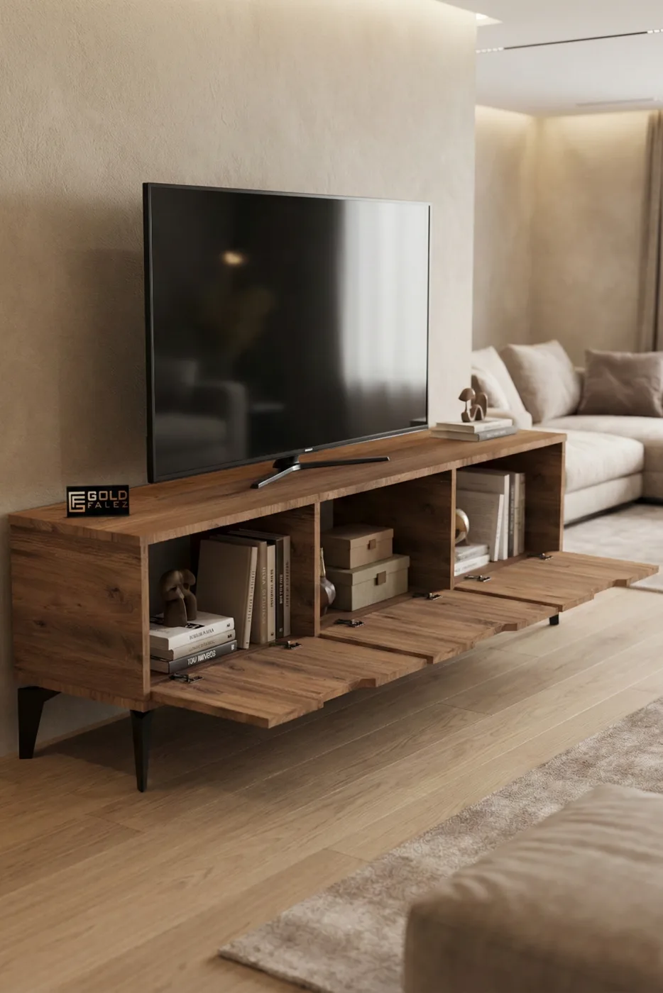 Royal Classic Melamine-faced chipboard TV Unit Brown